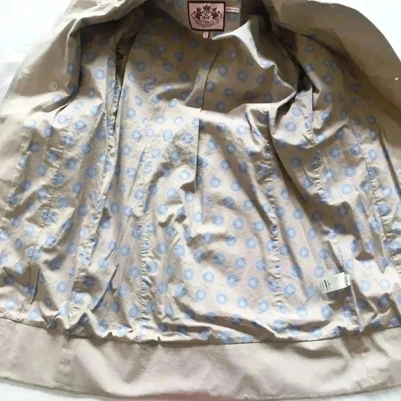 Juicy Couture Belted 3/4 Sleeve Trench Coat - Picture 4 of 7